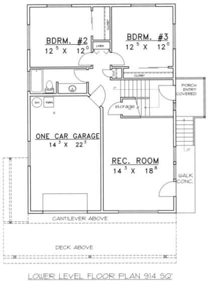 First Floor for House Plan #039-00370