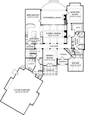 Main Floor Plan for House Plan #3323-00631