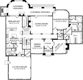Main Floor Plan for House Plan #3323-00633