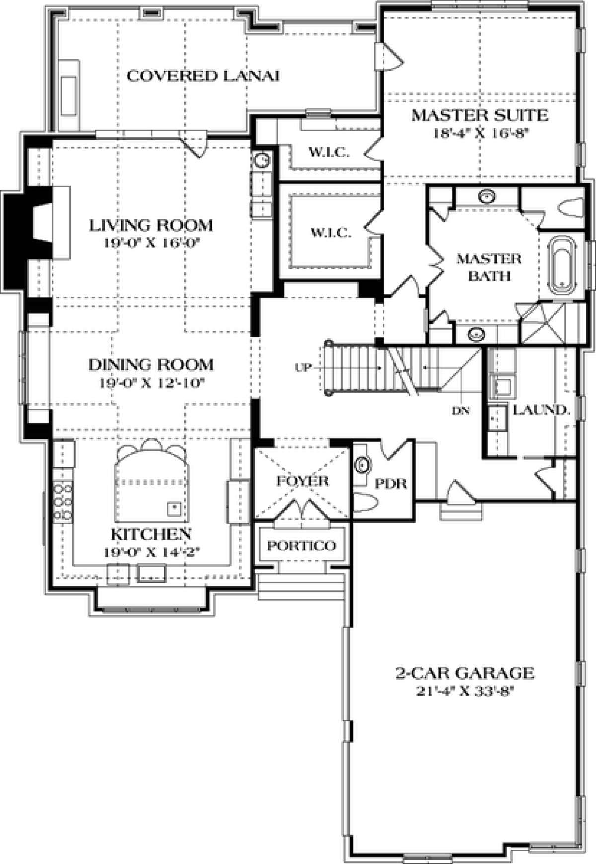 Main Floor Plan for House Plan #3323-00636