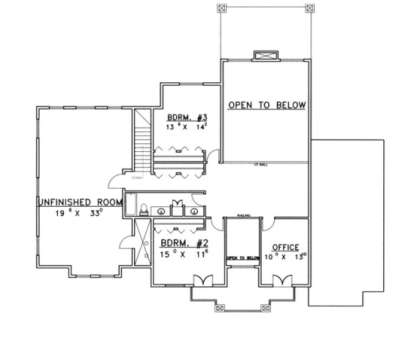 Second Floor for House Plan #039-00371
