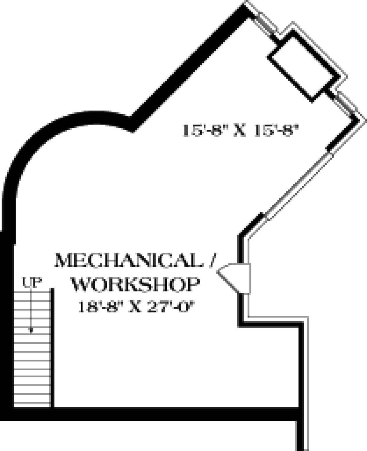 Basement Floor Plan for House Plan #3323-00639