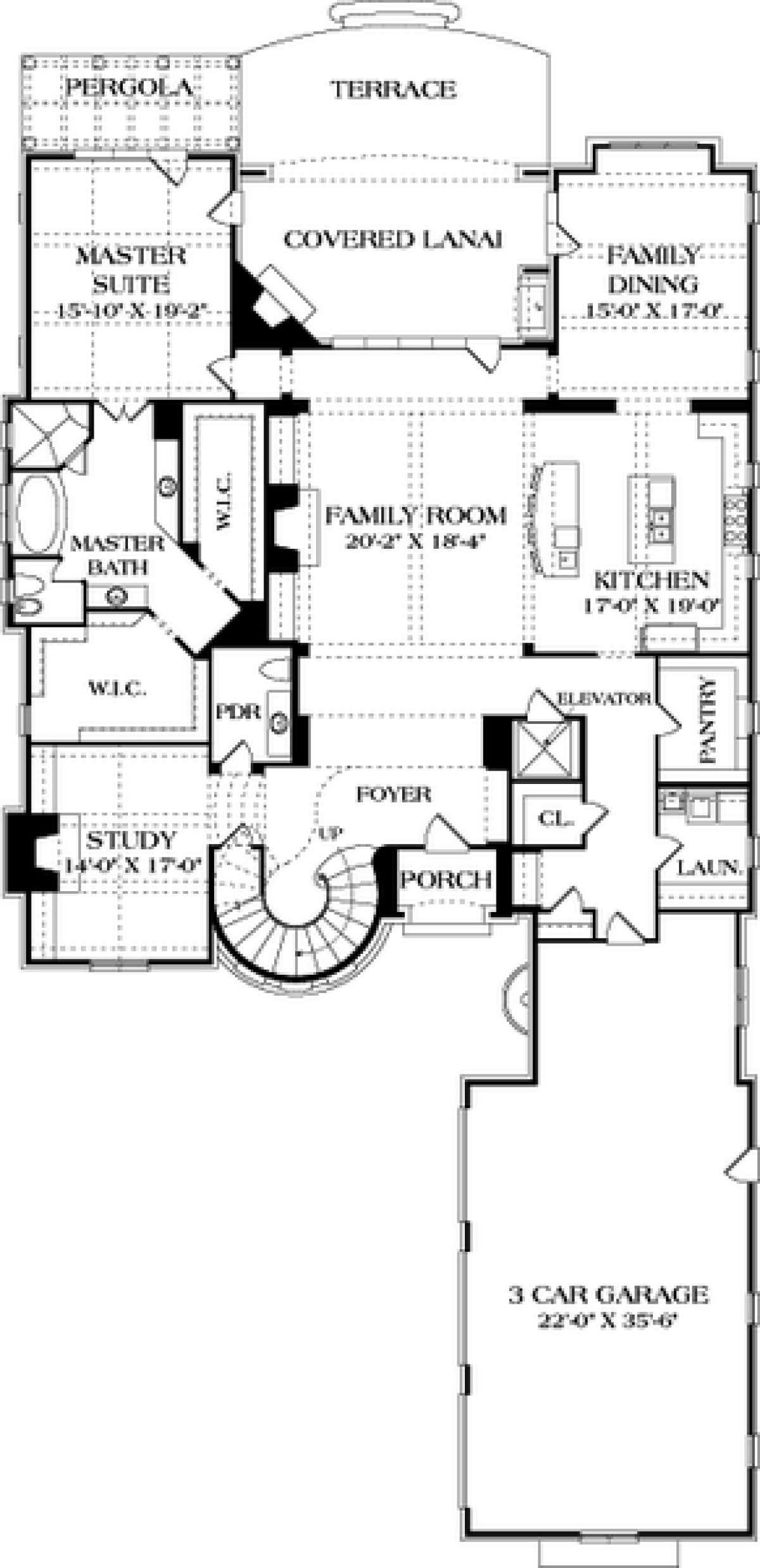 Main Floor Plan for House Plan #3323-00641