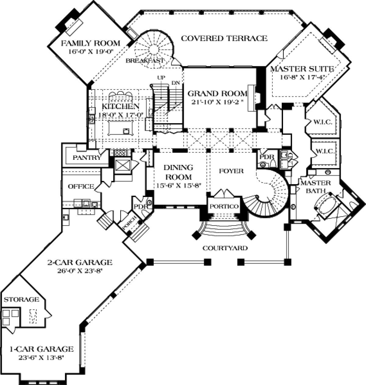 Main Floor Plan for House Plan #3323-00647