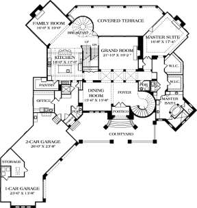 Main Floor Plan for House Plan #3323-00647
