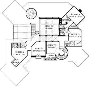 Upper Floor Plan for House Plan #3323-00647