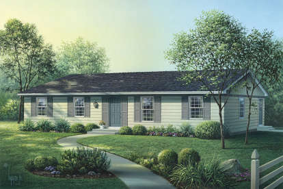 Ranch House Plan #5633-00227 Elevation Photo