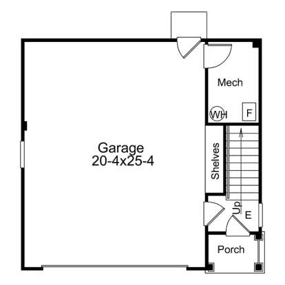 Main Floor Plan for House Plan #5633-00230
