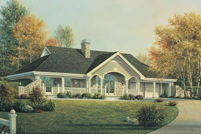 2 Bed, 2 Bath, 1480 Square Foot House Plan - #5633-00231