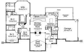 Main Floor Plan for House Plan #5633-00233
