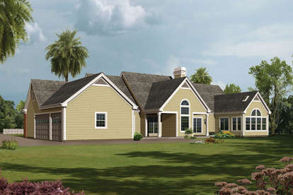 Ranch House Plan #5633-00234 Elevation Photo