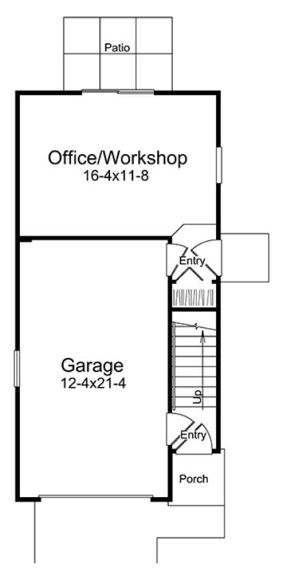 Main Floor Plan for House Plan #5633-00236