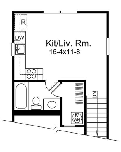 Upper Floor Plan for House Plan #5633-00236