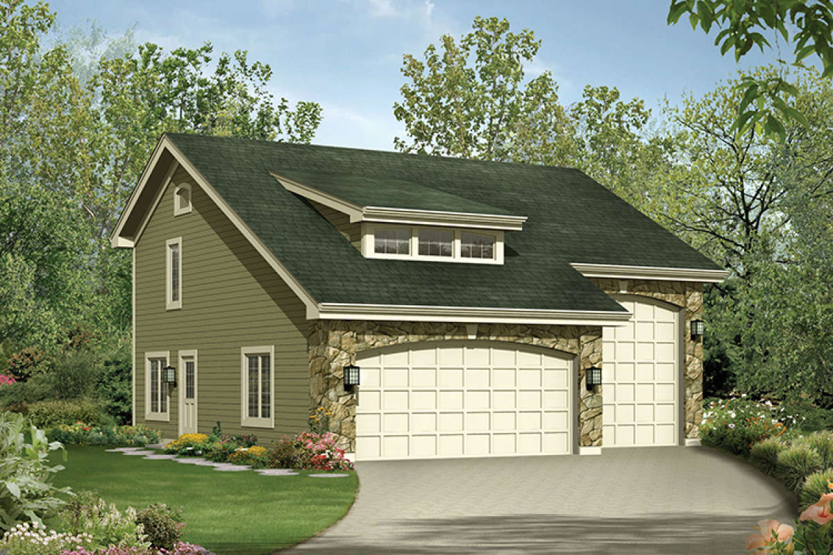 Country Plan - 713 Square Feet, 1 Bedroom, 1.5 Bathrooms | Floor Plan ...