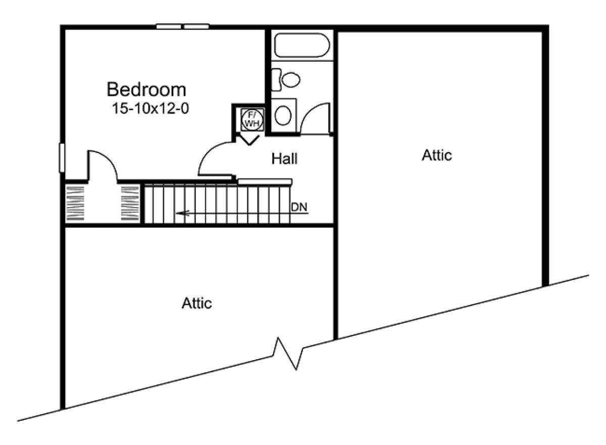 Upper Floor Plan for House Plan #5633-00237