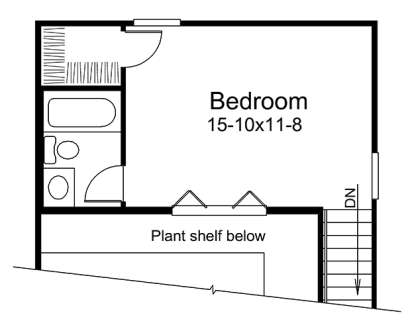 Upper Floor Plan for House Plan #5633-00238