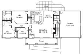 Main Floor Plan for House Plan #5633-00239