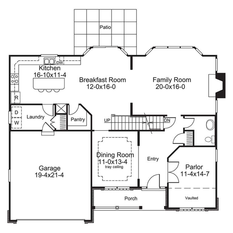 House Plan House Plan #17203 Drawing 1