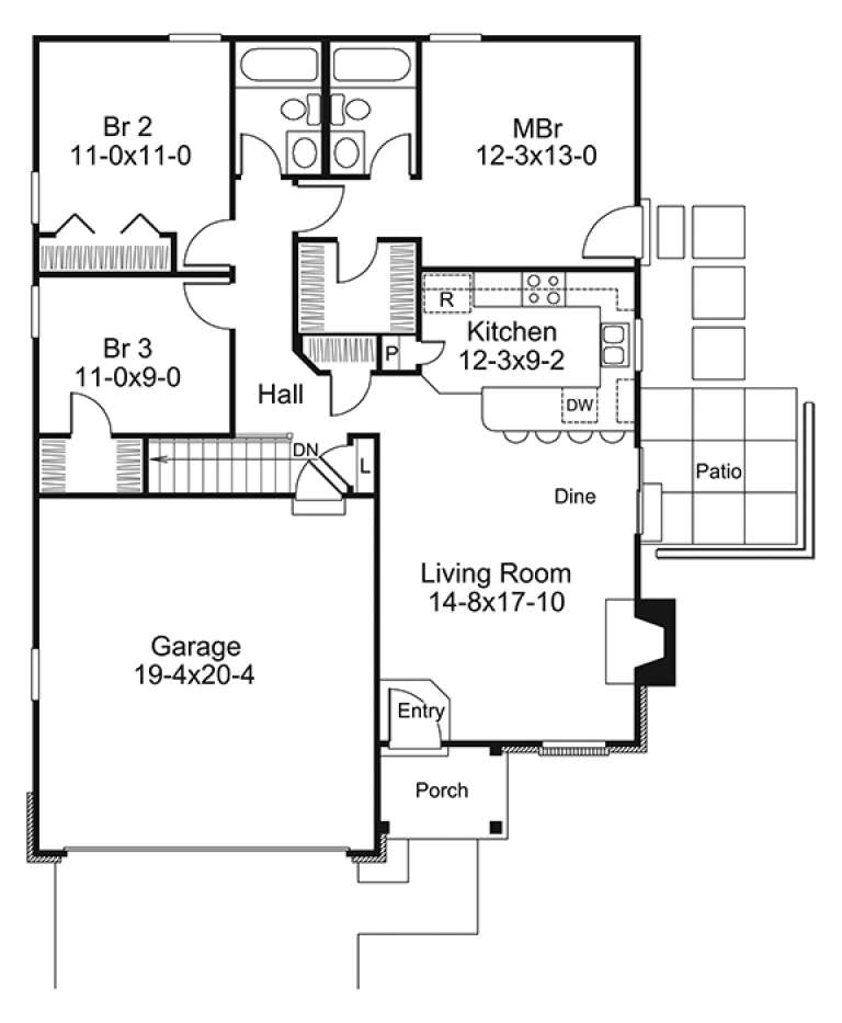 House Plan House Plan #17207 Drawing 1