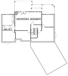 Basement Floor for House Plan #039-00375
