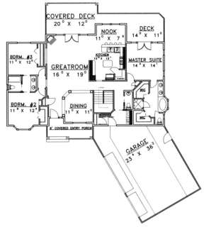Main Floor for House Plan #039-00375