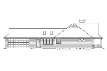 Ranch House Plan #5633-00251 Elevation Photo