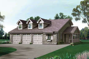 Country House Plan #5633-00252 Elevation Photo