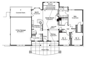 Main Floor Plan for House Plan #5633-00253