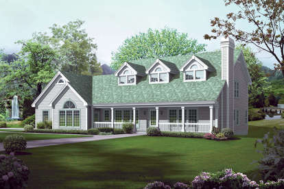 5 Bed, 4 Bath, 3346 Square Foot House Plan - #5633-00258