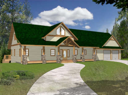 Northwest House Plan #039-00376 Elevation Photo