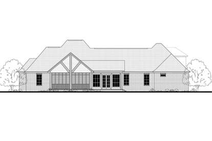 French Country House Plan #041-00128 Elevation Photo