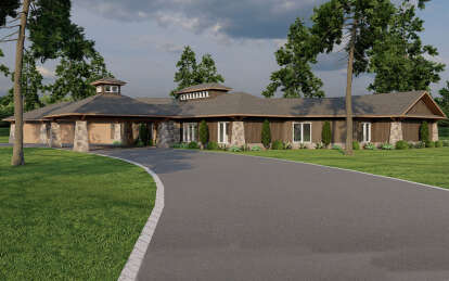 Modern House Plan #110-01042 Elevation Photo