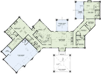 Main Floor Plan for House Plan #110-01042