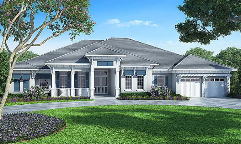 Contemporary House Plan #207-00018 Elevation Photo