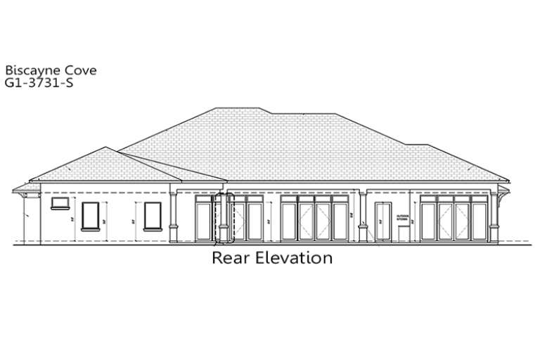 Contemporary House Plan #207-00018 Elevation Photo