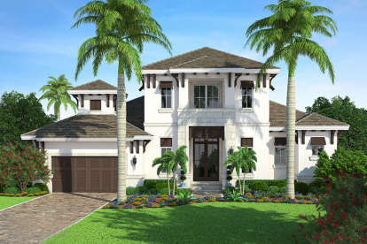 4 Bed, 3 Bath, 2731 Square Foot House Plan - #1018-00221