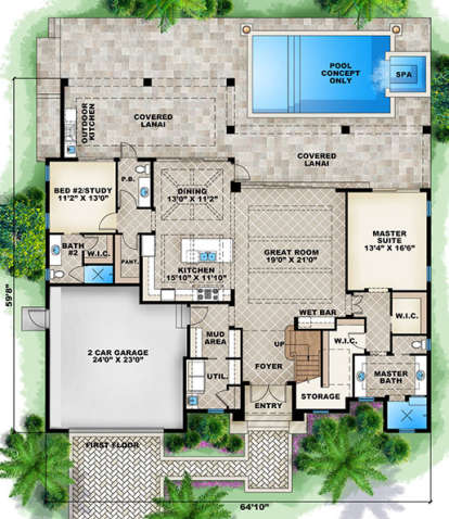House Plan House Plan #17229 Drawing 1