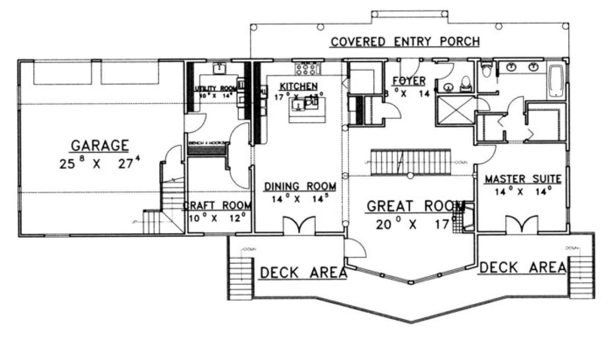 Floorplan 2 for House Plan #039-00377