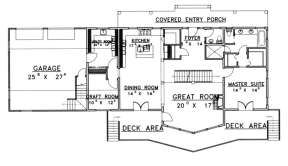 Floorplan 2 for House Plan #039-00377