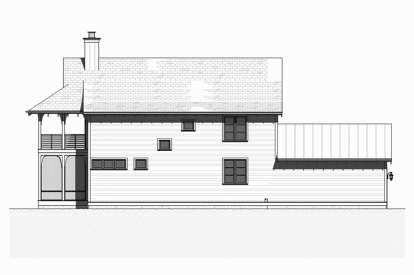 Coastal House Plan #1637-00120 Elevation Photo