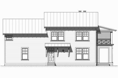 Coastal House Plan #1637-00121 Elevation Photo