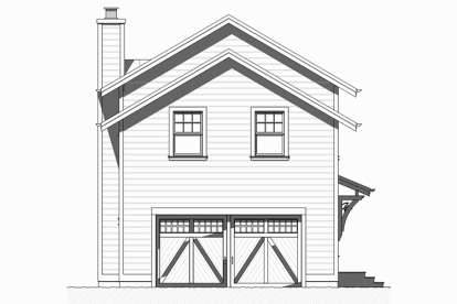 Coastal House Plan #1637-00121 Elevation Photo