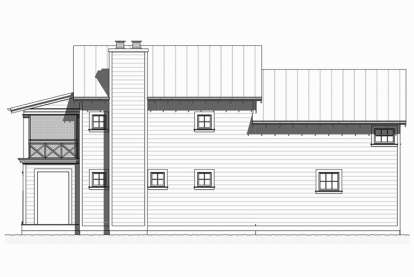 Coastal House Plan #1637-00121 Elevation Photo