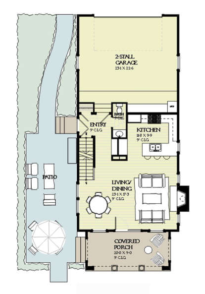 Main Floor Plan for House Plan #1637-00121