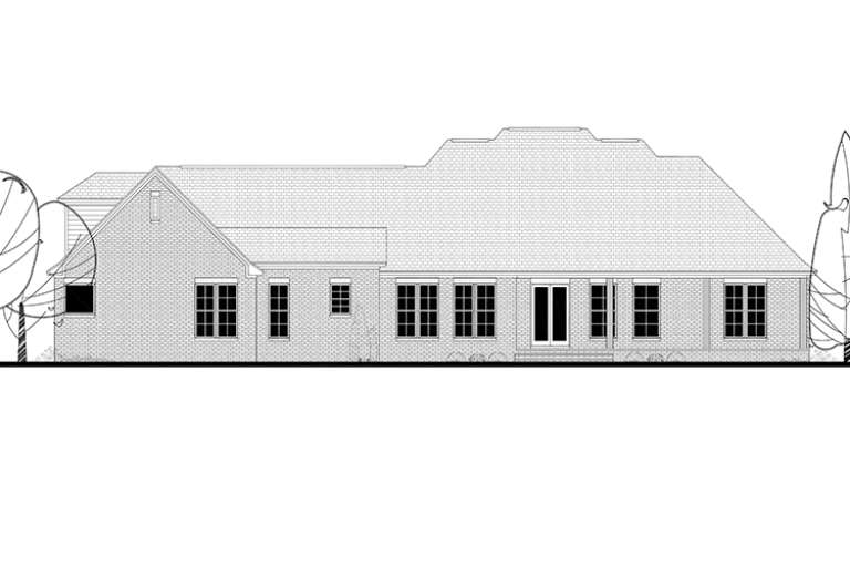 French Country House Plan #041-00130 Elevation Photo