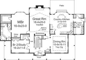 Main Floor Plan for House Plan #5633-00267