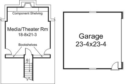 Garage and Basement for House Plan #5633-00267