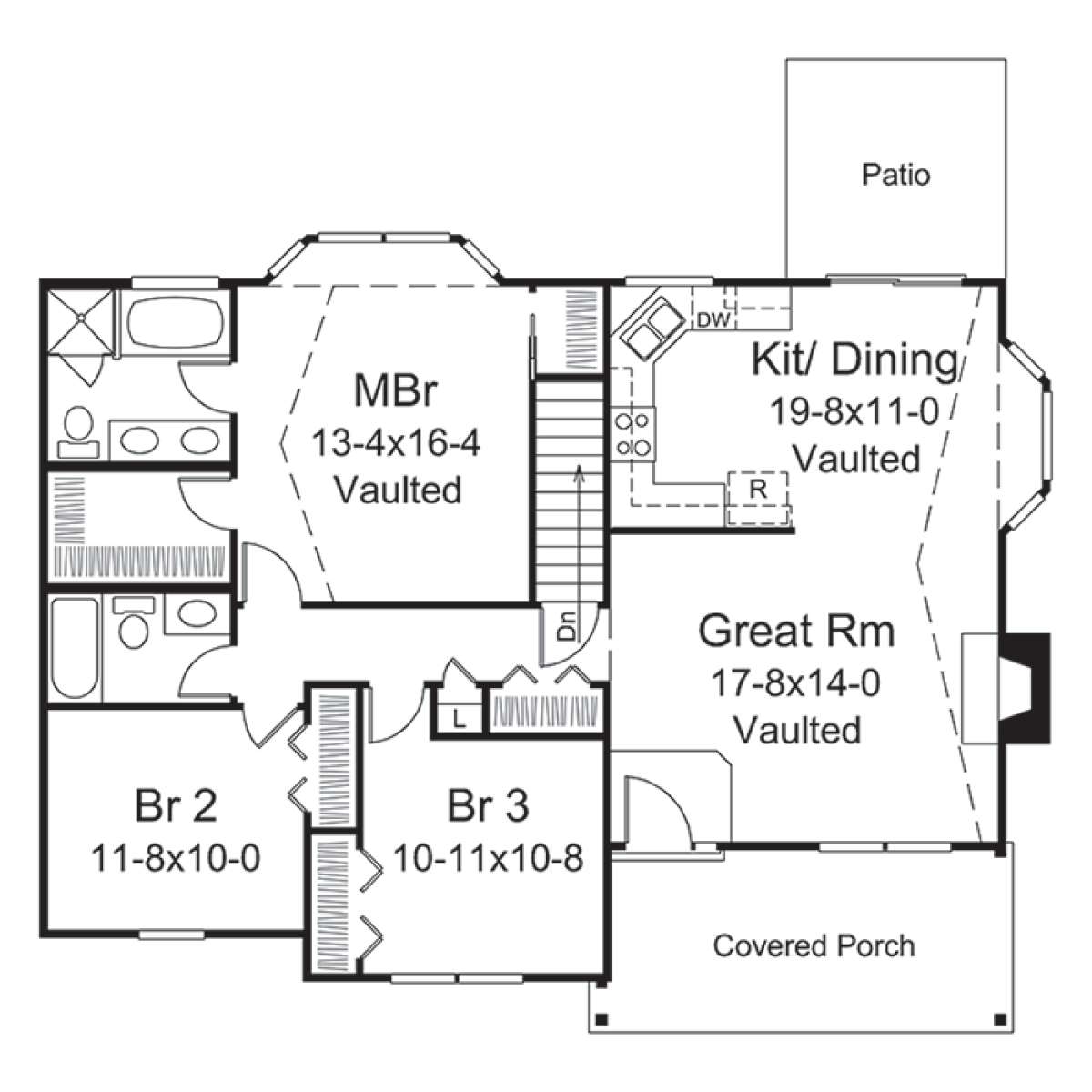 Main Floor Plan for House Plan #5633-00272