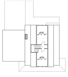 Attic Floor for House Plan #039-00379