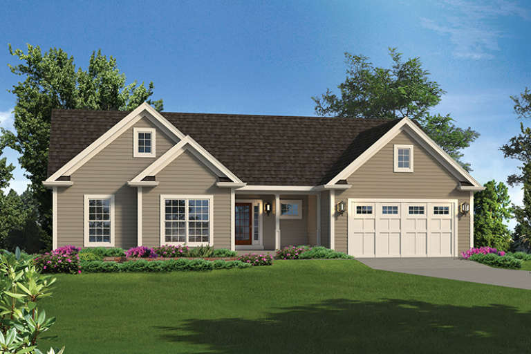 Country House Plan #5633-00277 Elevation Photo